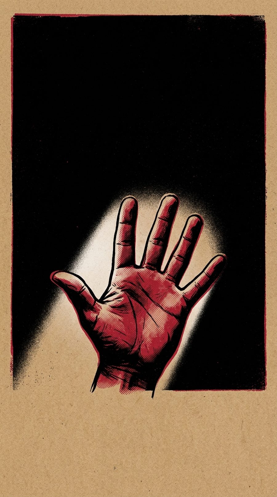 Copertina disegnata per La quinta prova
