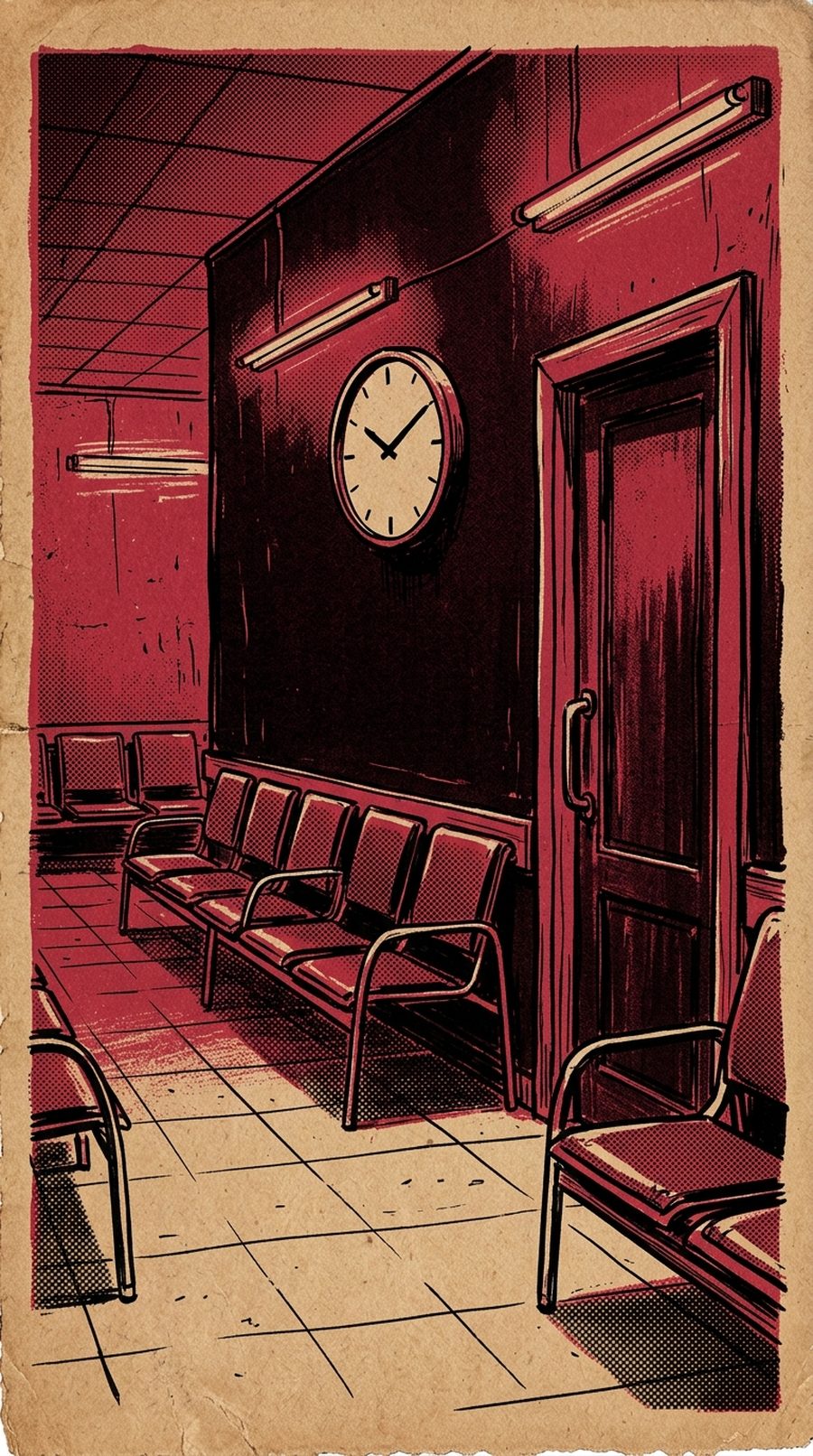 Copertina disegnata per Prima che finisca l'attesa